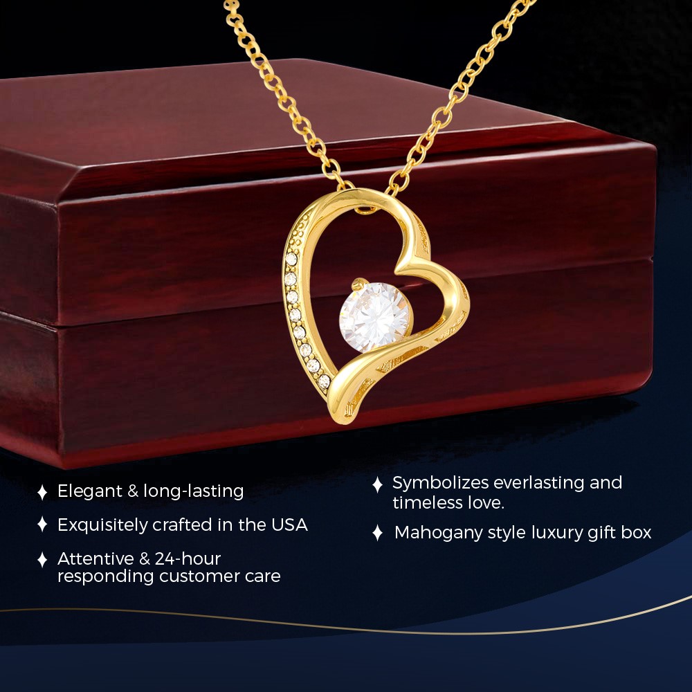 16th Birthday Forever Love Gold Necklace Elegant Gift - Image 4
