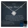 16th Birthday Love Knot Necklace Elegant Gift