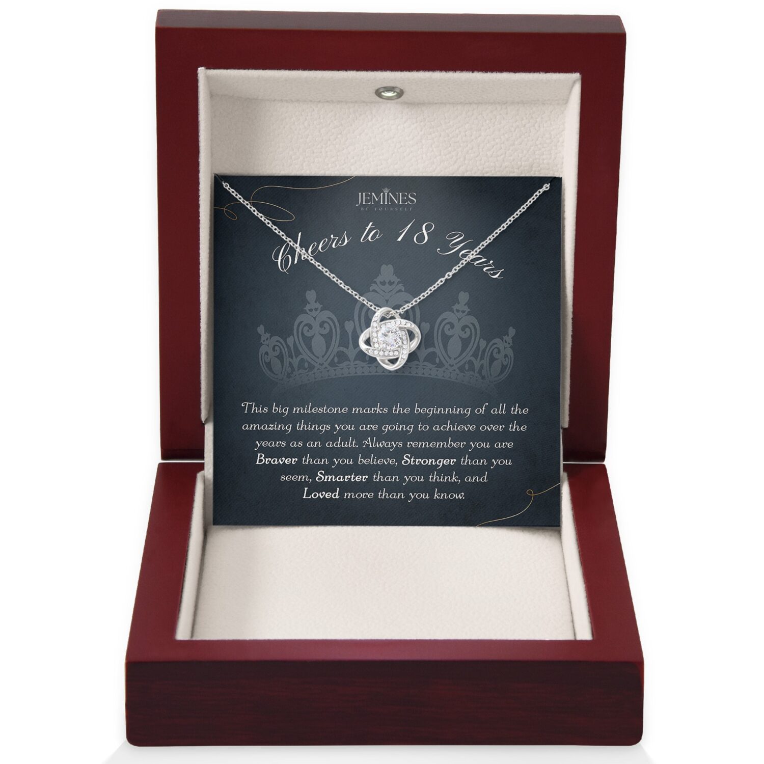 18th Birthday Love Knot Necklace Gift