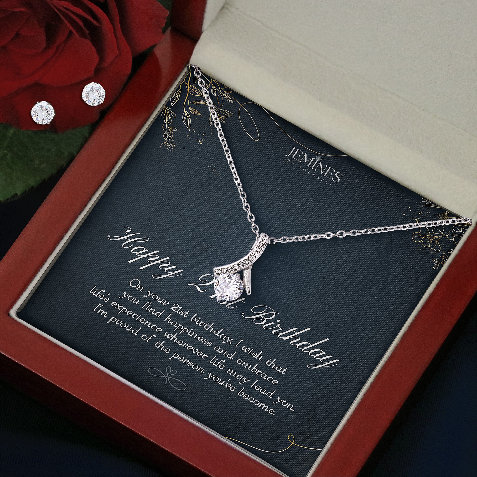 21st Birthday Alluring Beauty Set Necklace Elegant Gift - Image 3