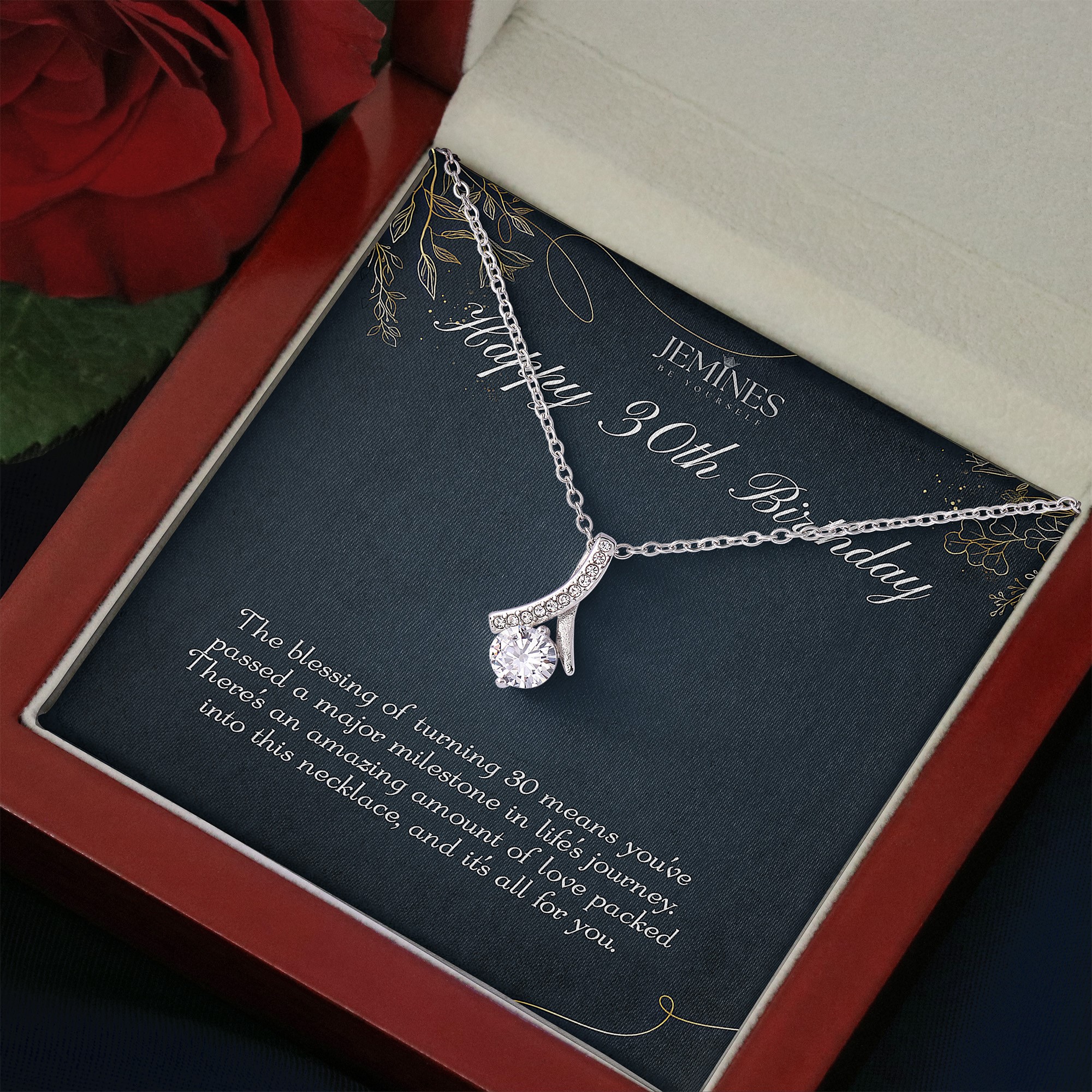 30th Birthday Alluring Beauty Necklace Elegant Gift - Image 3