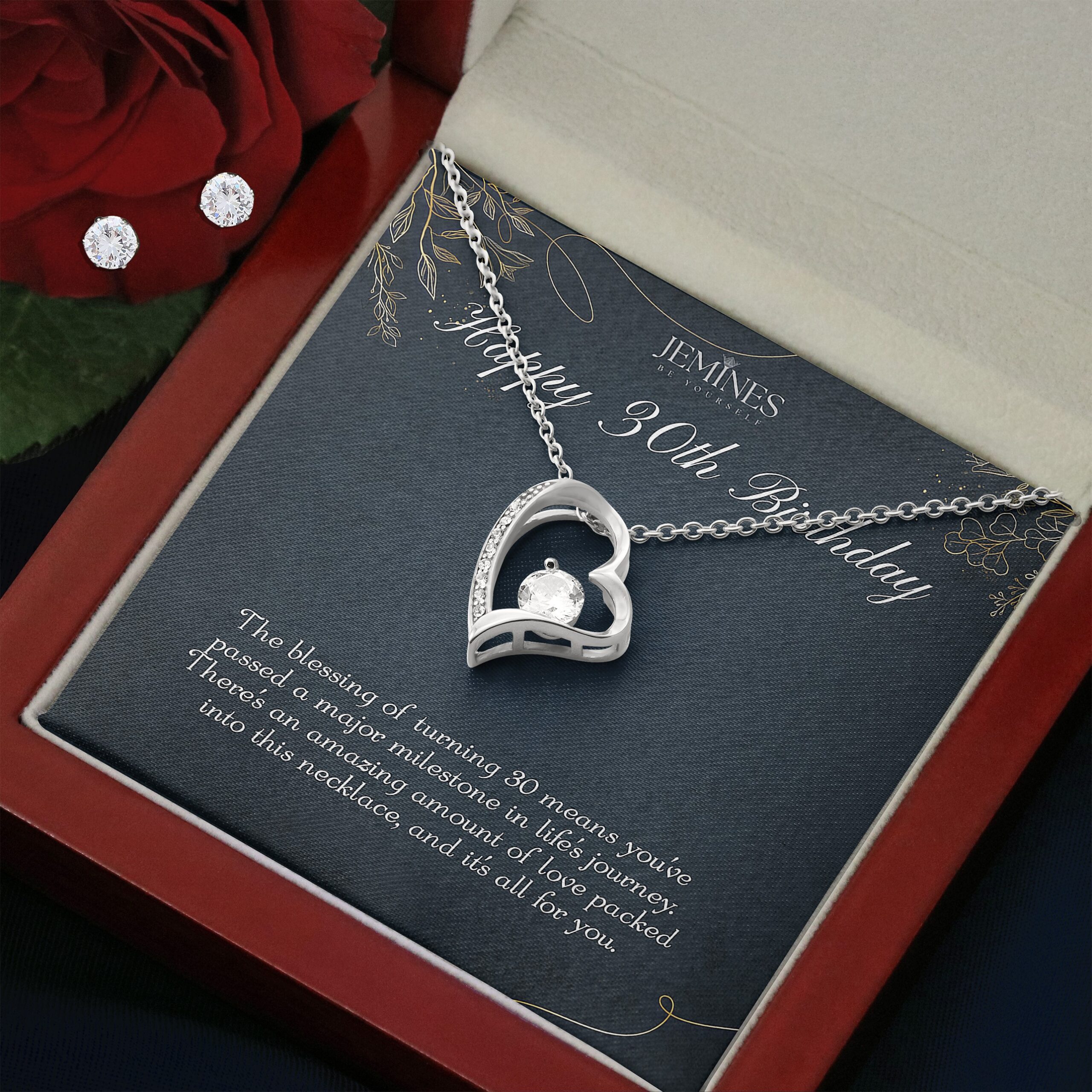 30th Birthday Forever Love Set Necklace Elegant Gift - Image 3