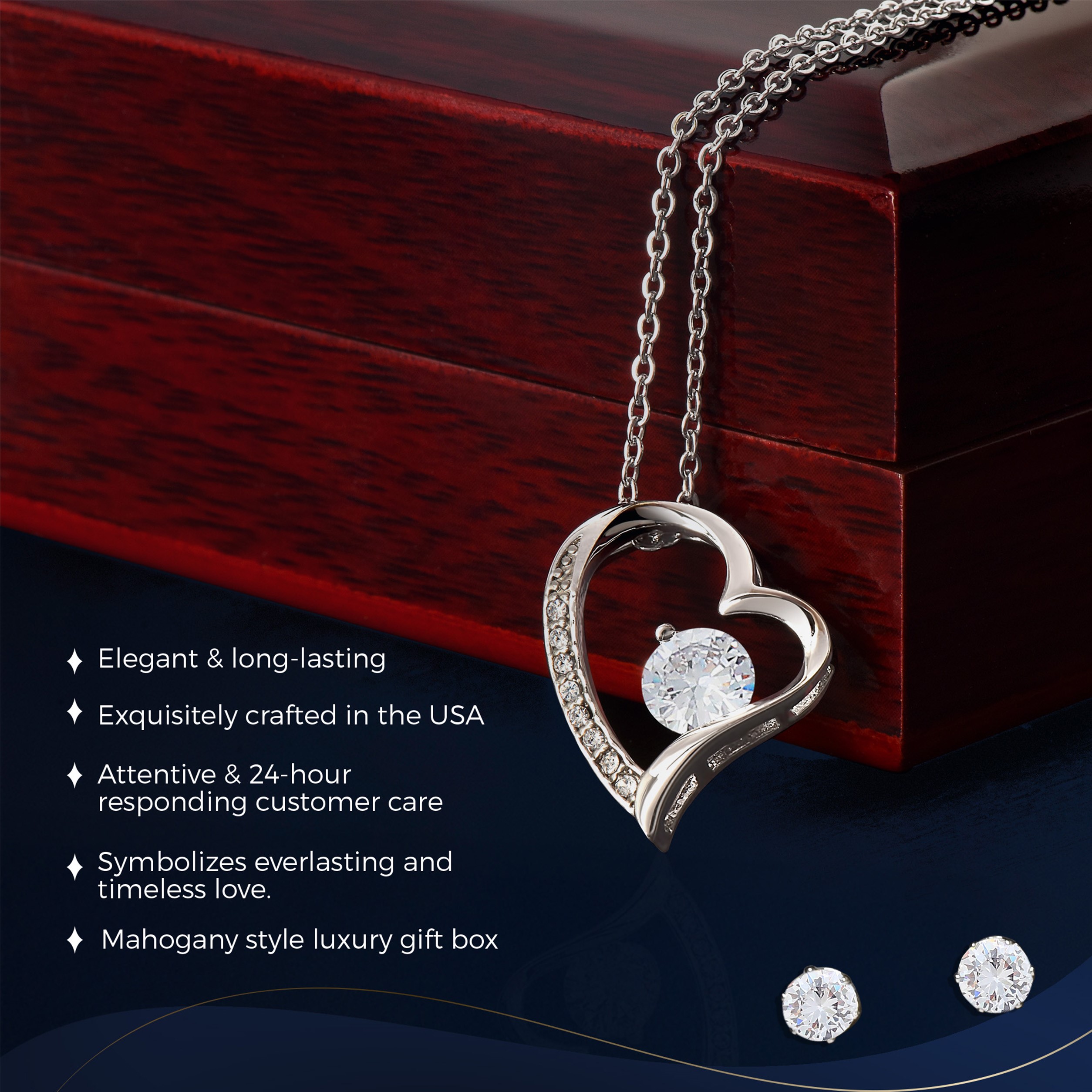 30th Birthday Forever Love Set Necklace Elegant Gift - Image 4