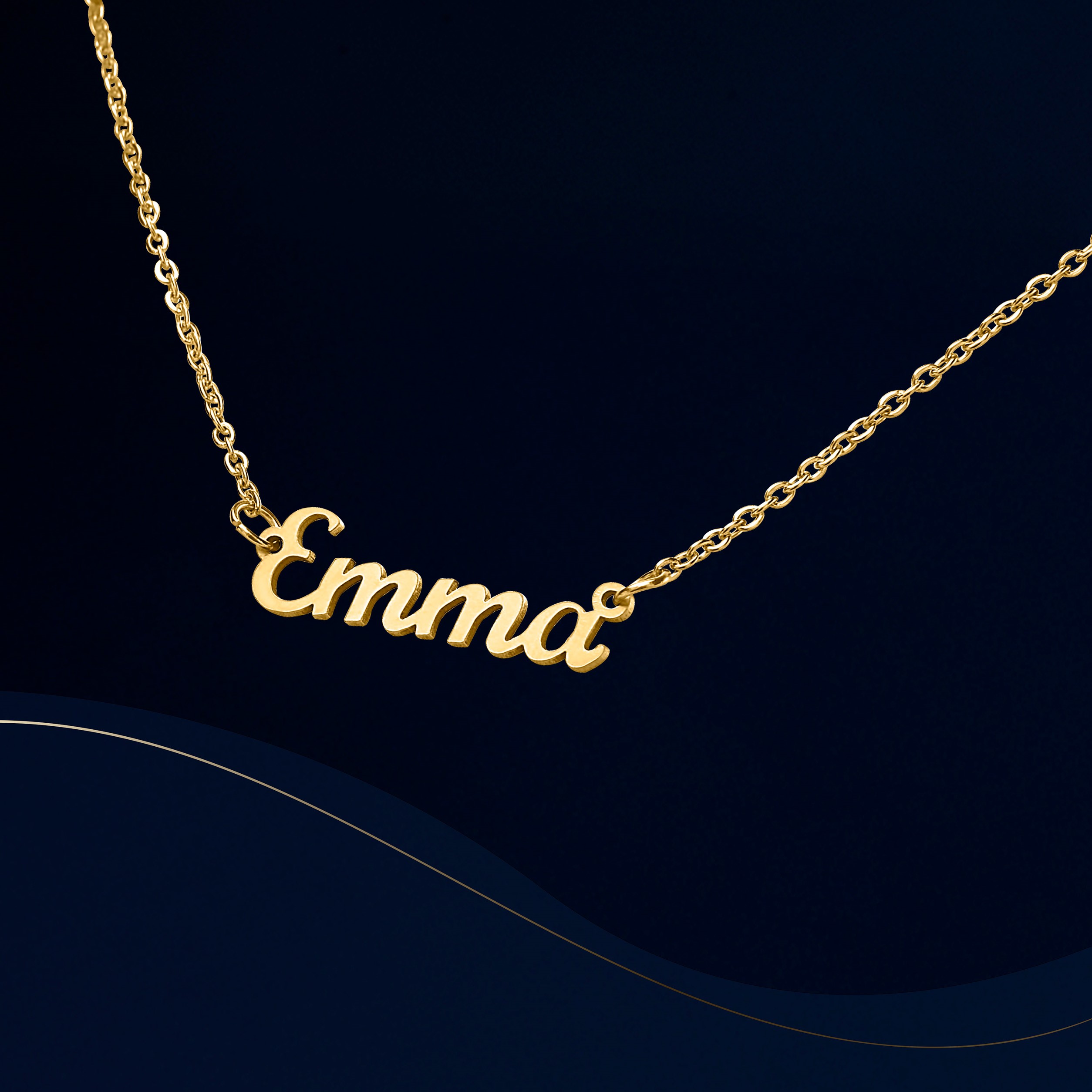 40th Birthday Custom Name Gold Necklace Elegant Gift - Image 5