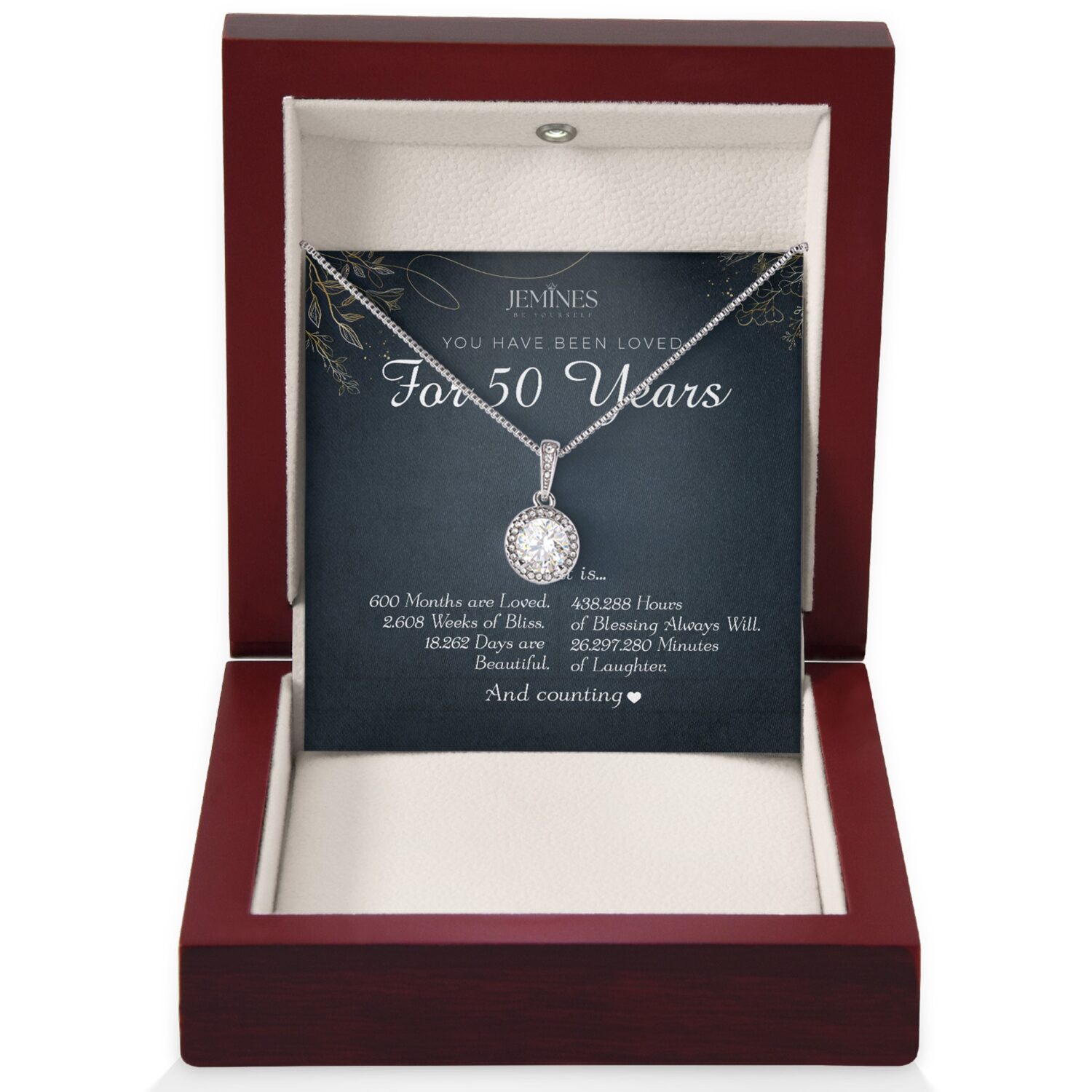 50th Birthday Eternal Hope Necklace Gift