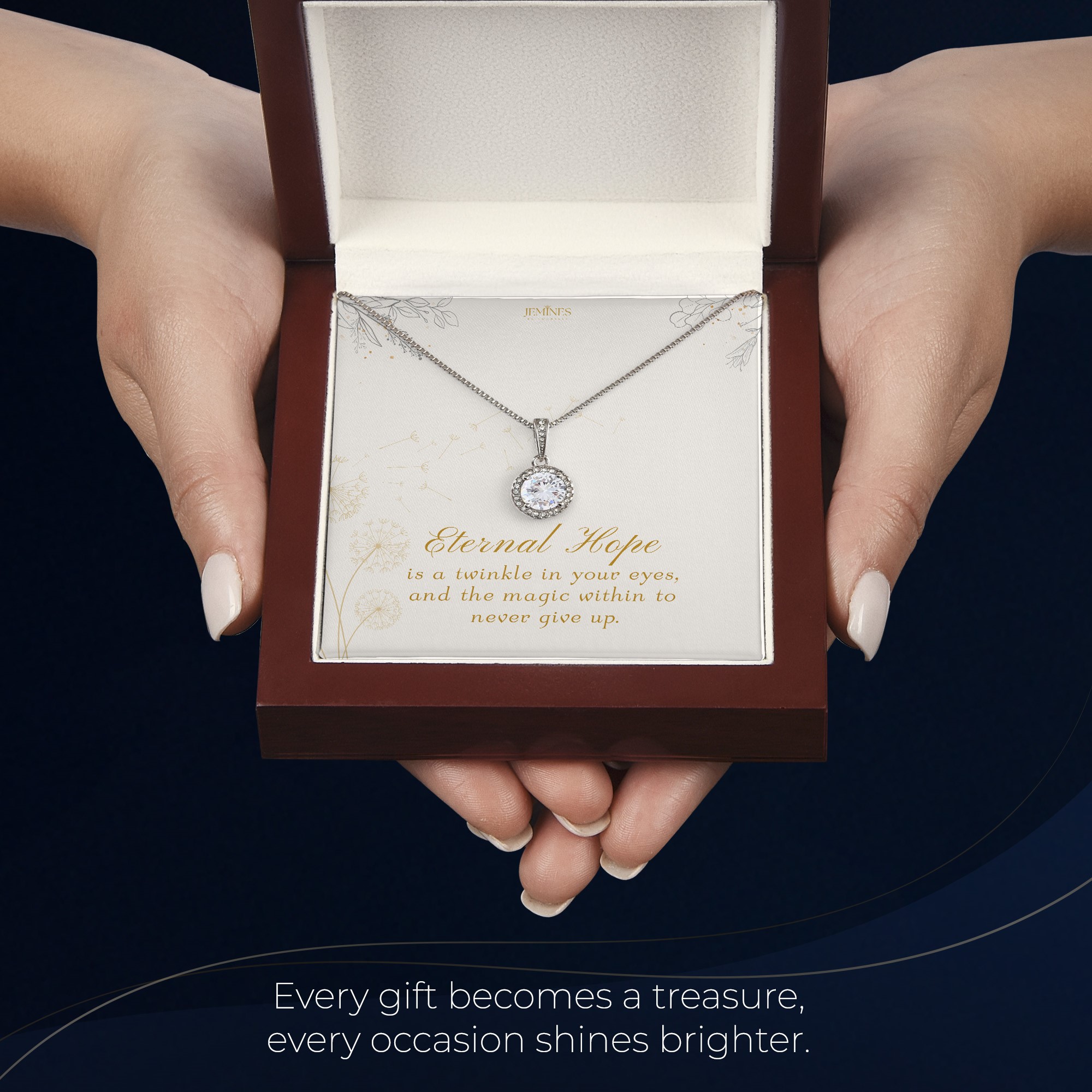 50th Birthday Eternal Hope Necklace Elegant Gift - Image 6