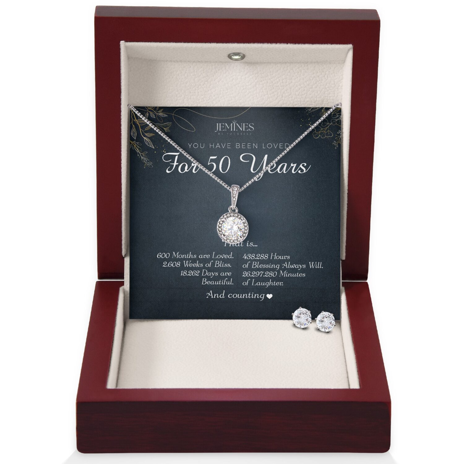 50th Birthday Eternal Hope Set Necklace