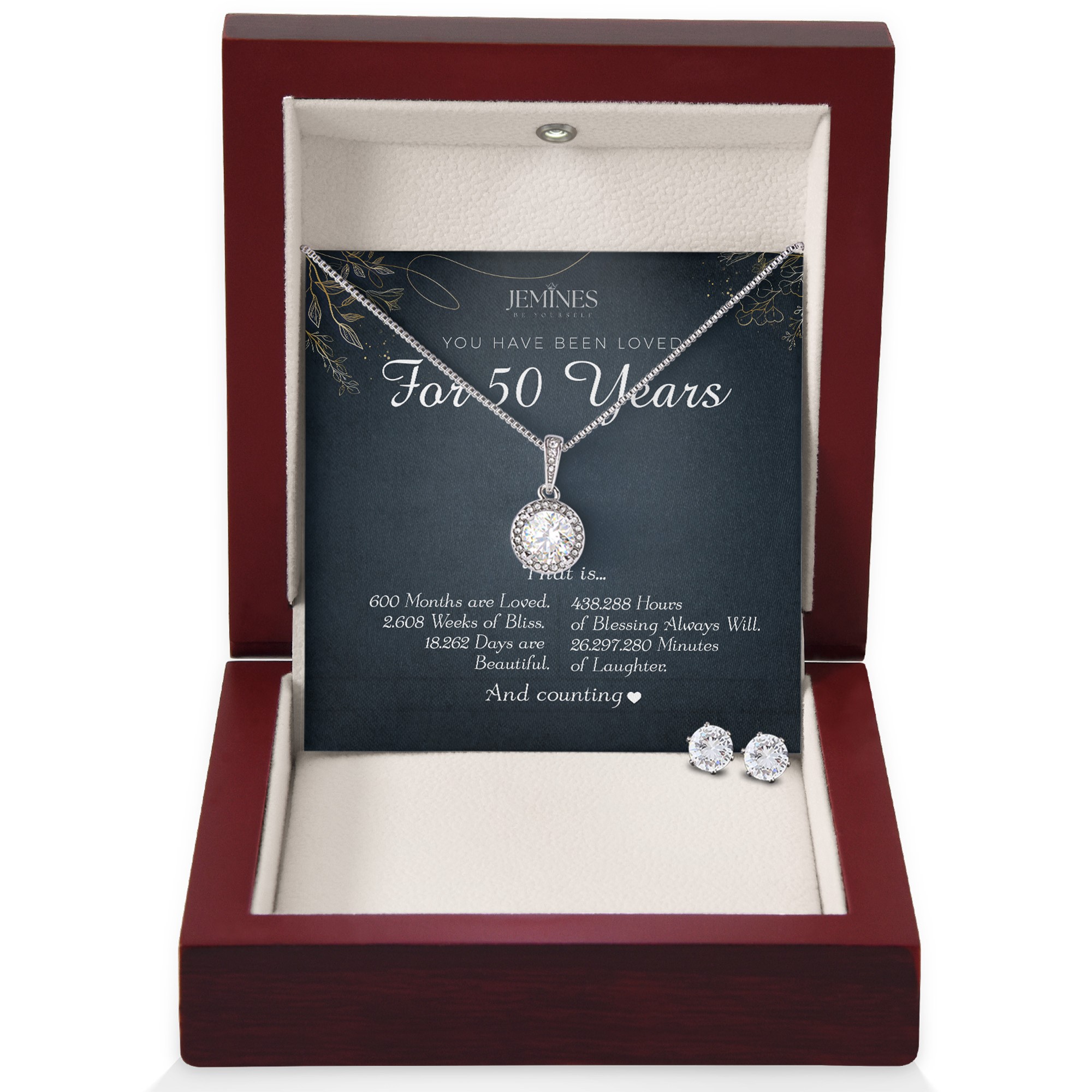 50th Birthday Eternal Hope Set Necklace
