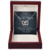 50th Birthday Interlocking Hearts Necklace