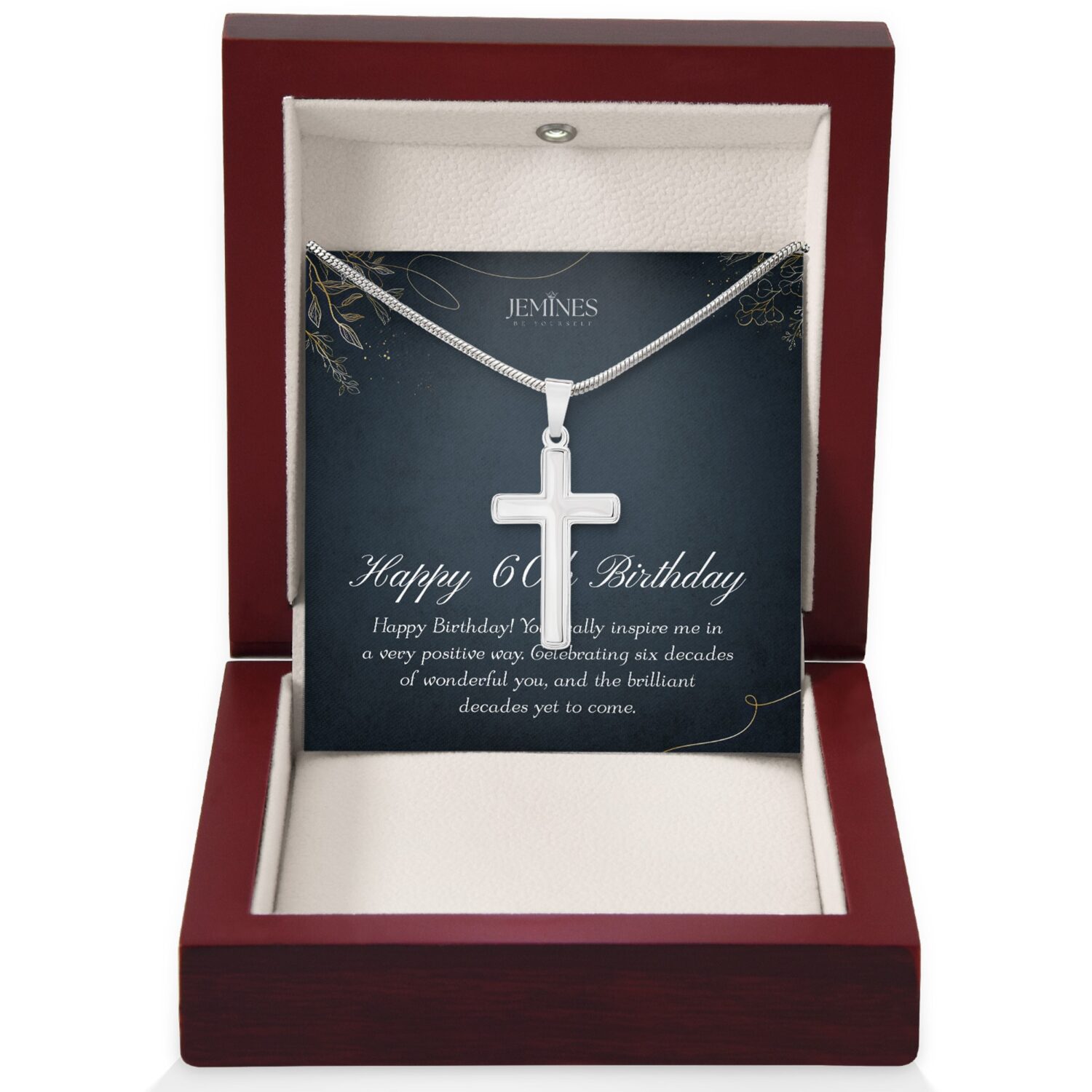 60th Birthday Artisan Cross Elegant Gift