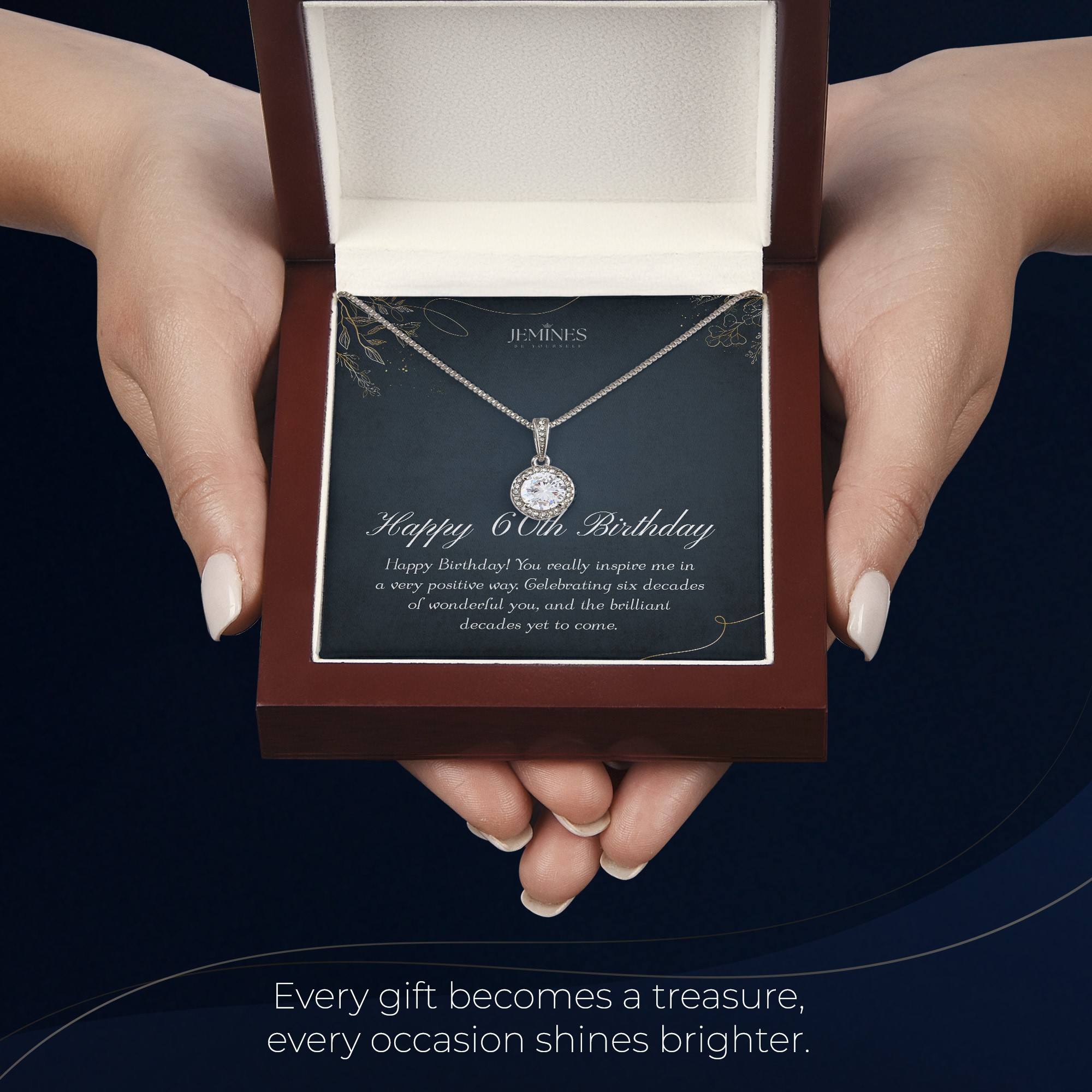 60th Birthday Eternal Hope Necklace Elegant Gift - Image 6