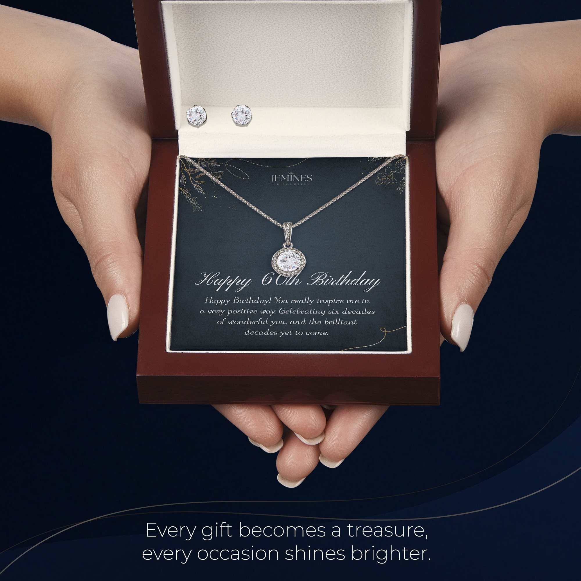 60th Birthday Eternal Hope Set Necklace Elegant Gift - Image 6