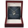 60th Birthday Forever Love Gold Necklace