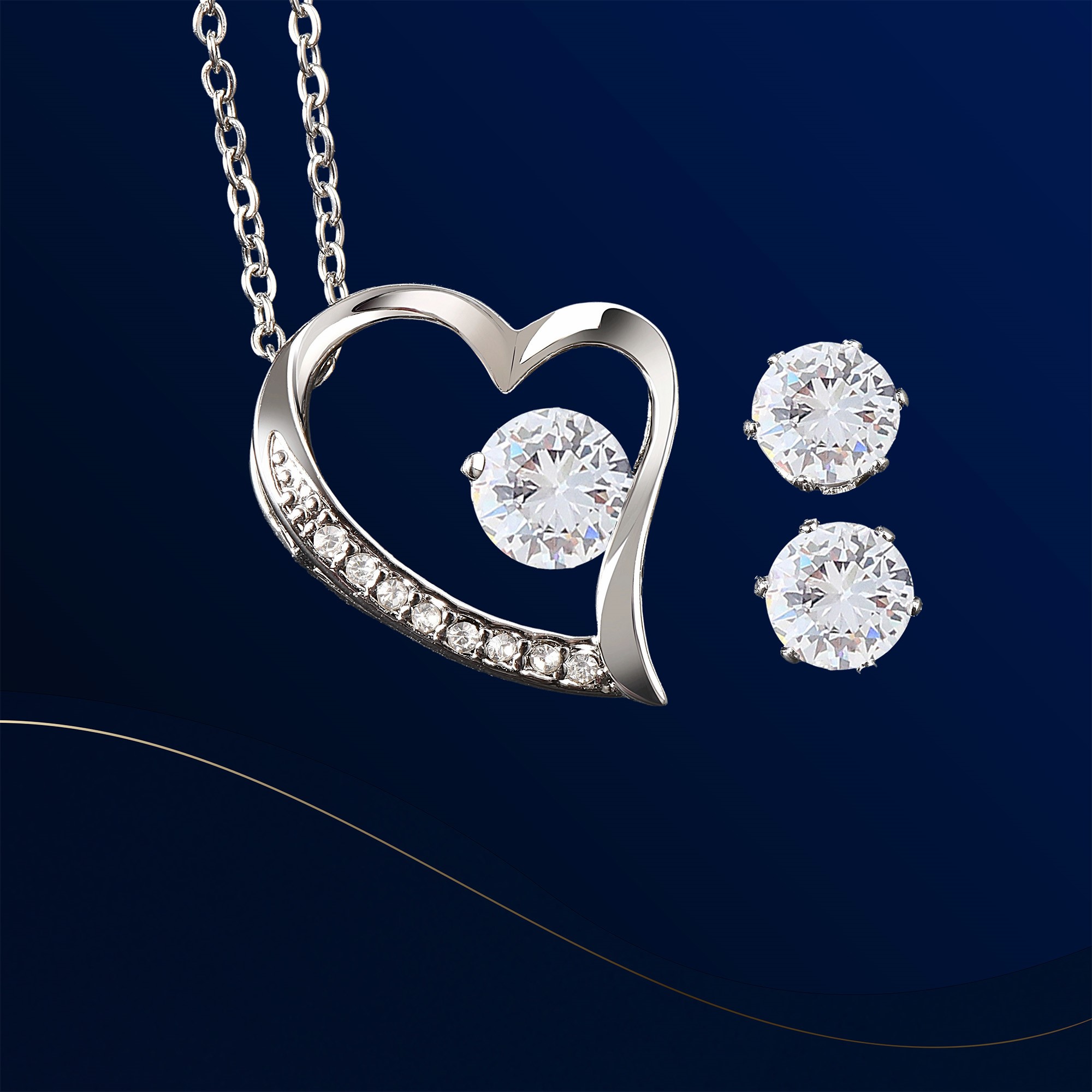 60th Birthday Forever Love Set Necklace Elegant Gift - Image 5