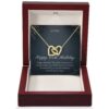 60th Birthday Interlocking Gold Necklace