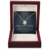 60th Birthday Love Knot Gold Necklace Gift