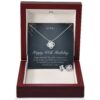 60th Birthday Love Knot Set Necklace Gift