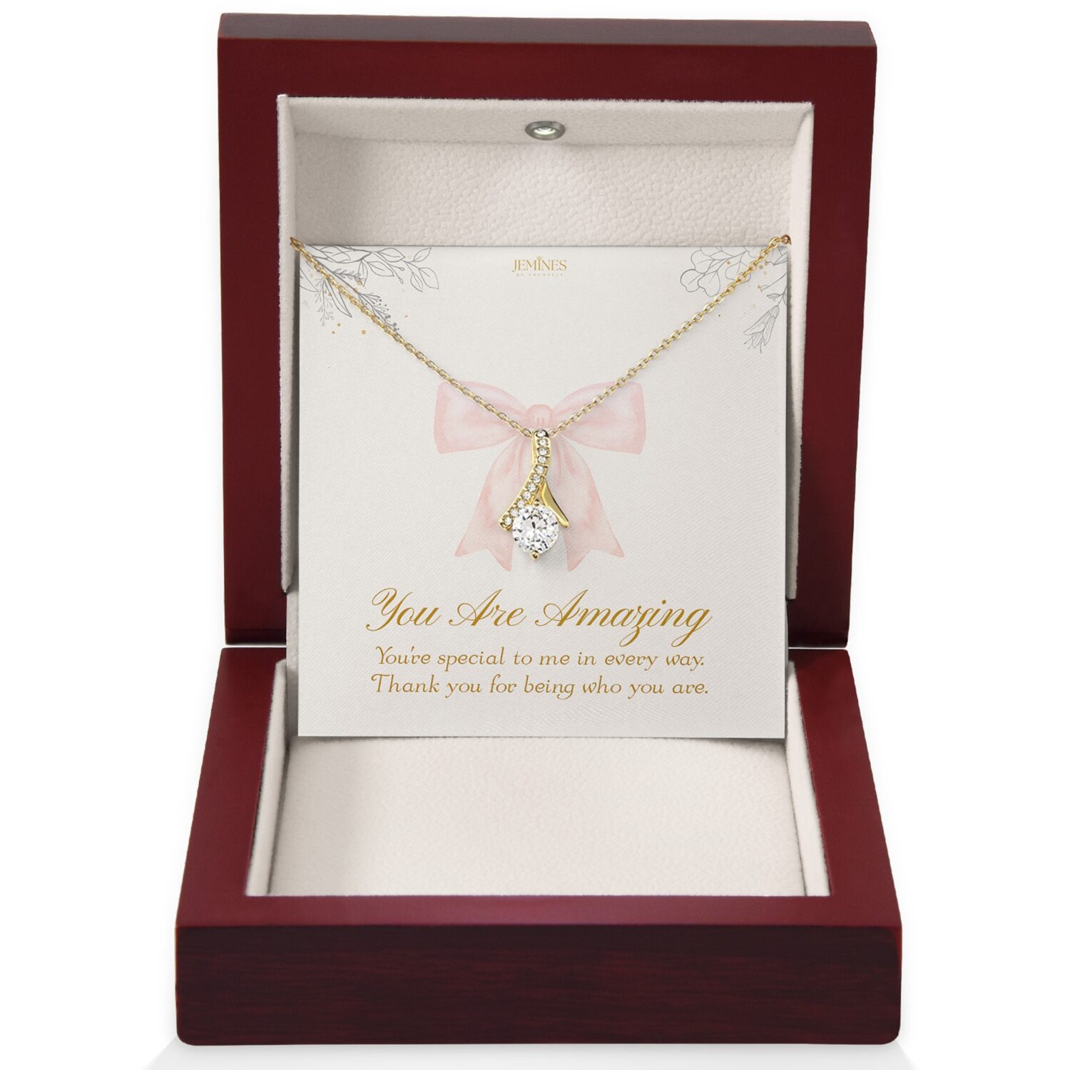 Alluring Beauty Gold Necklace Elegant Gift