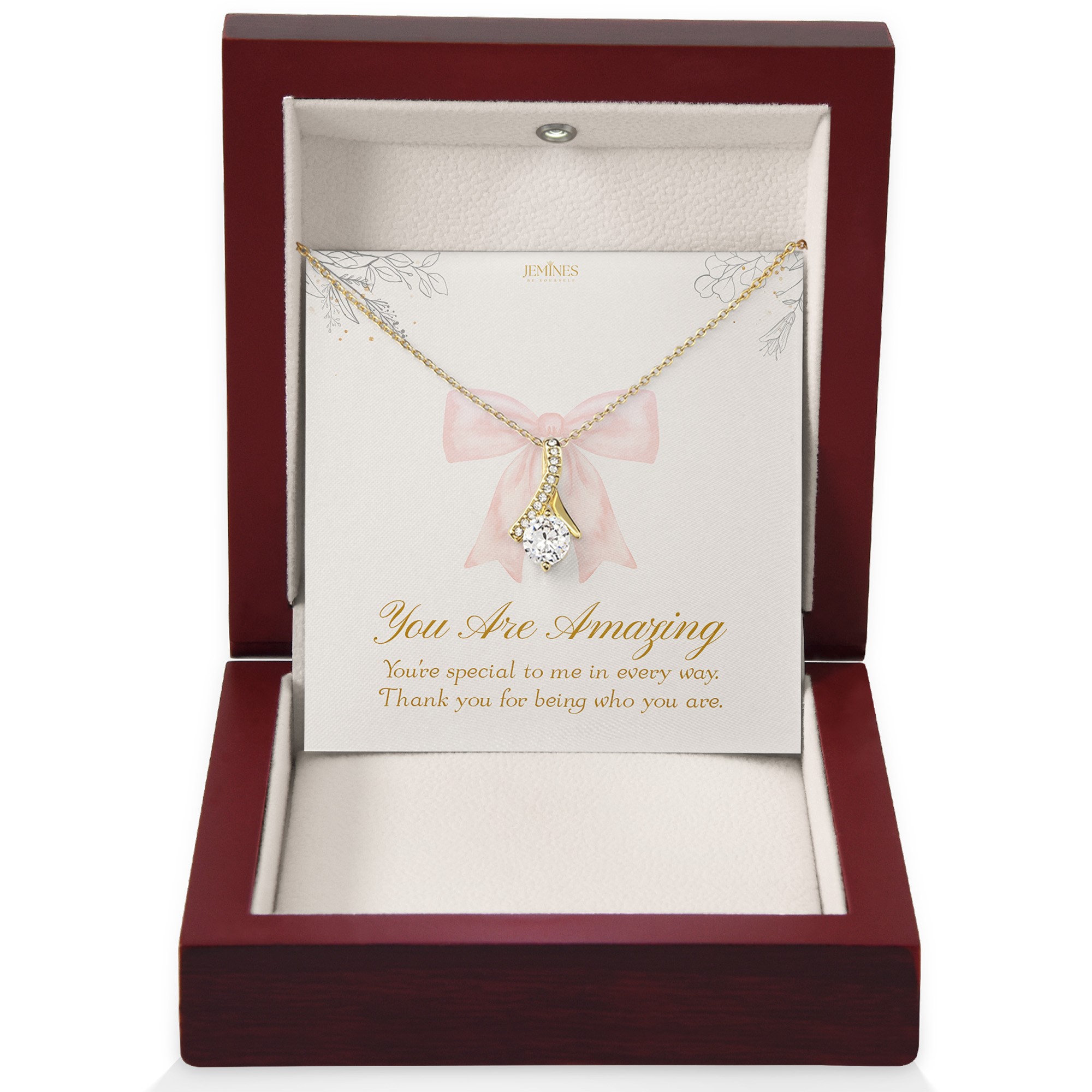 Alluring Beauty Gold Necklace Elegant Gift