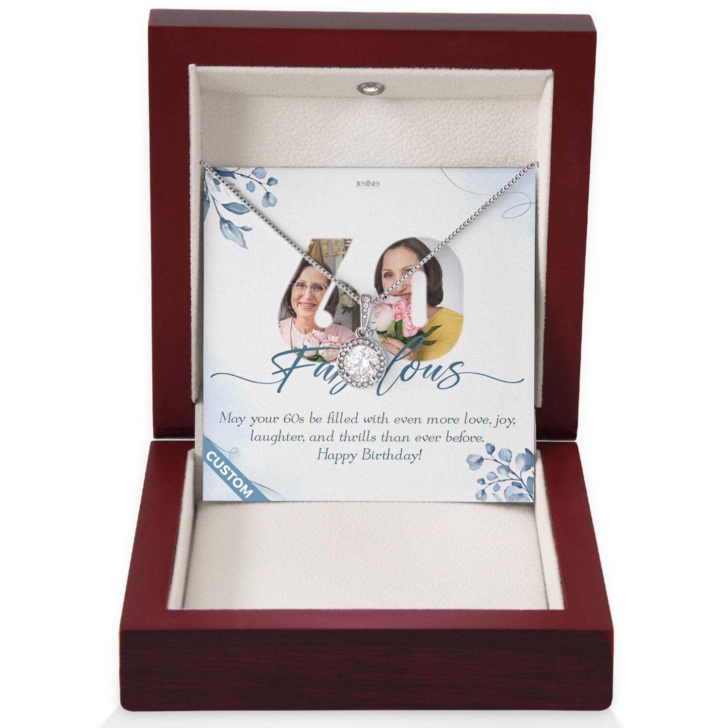 Custom Birthday Eternal Hope Necklace Gift