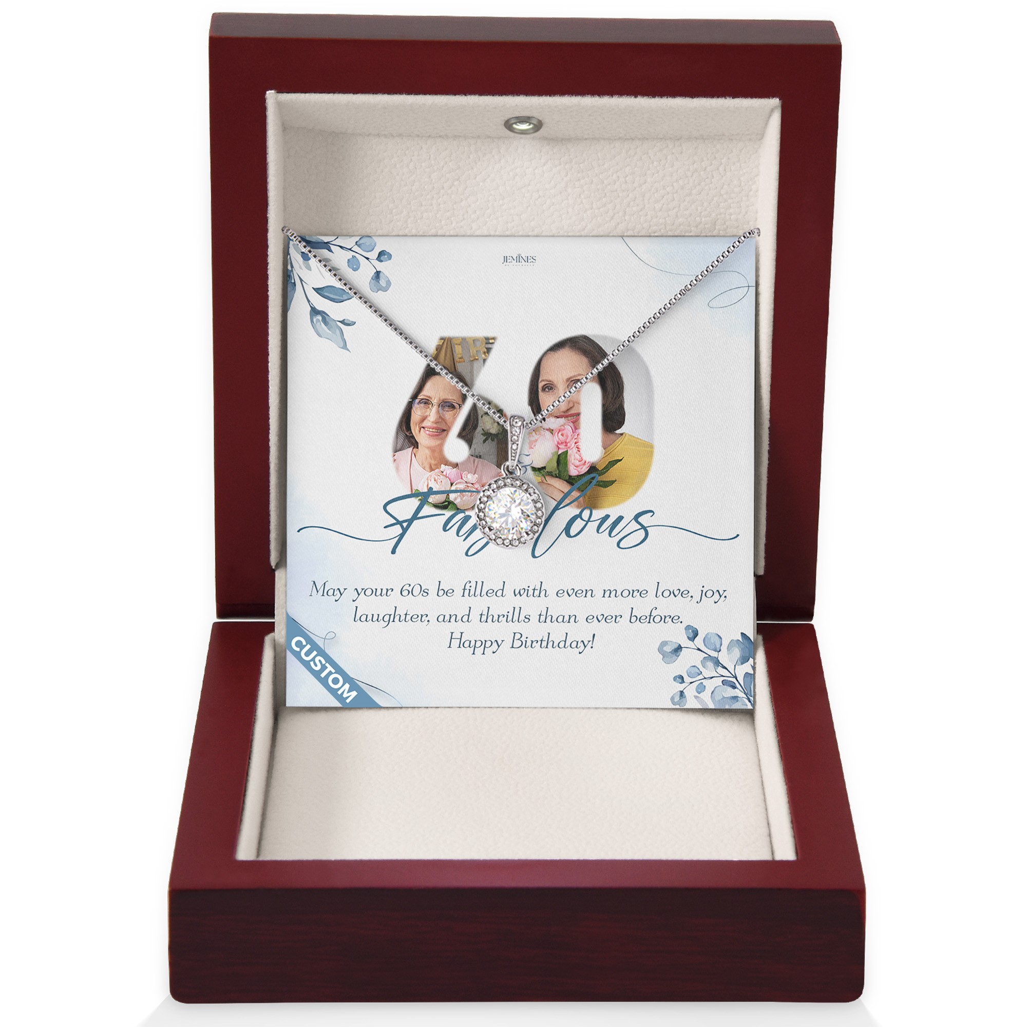 Custom Birthday Eternal Hope Necklace Gift