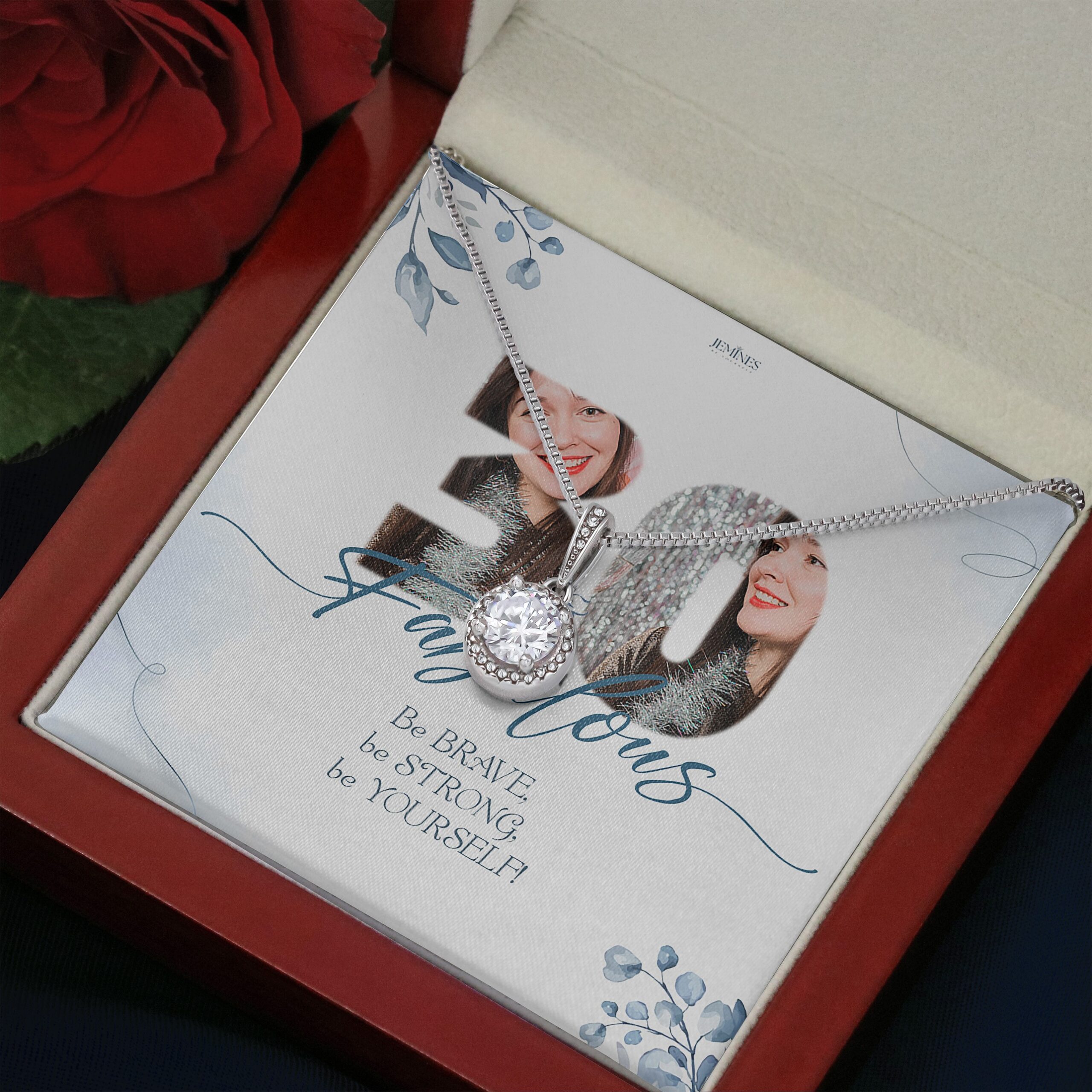 Custom Birthday Eternal Hope Necklace Elegant Gift - Image 3