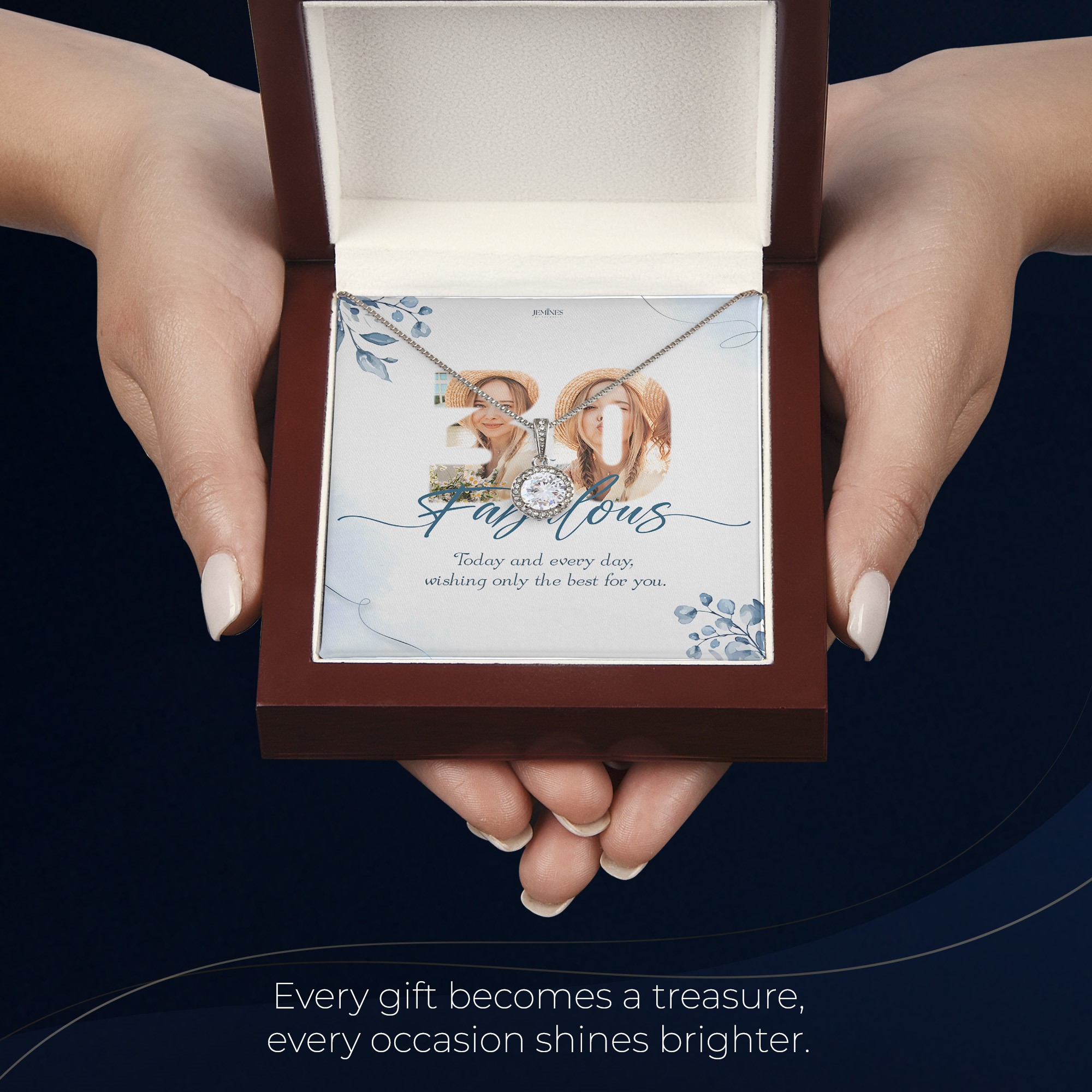 Custom Birthday Eternal Hope Necklace Elegant Gift - Image 6