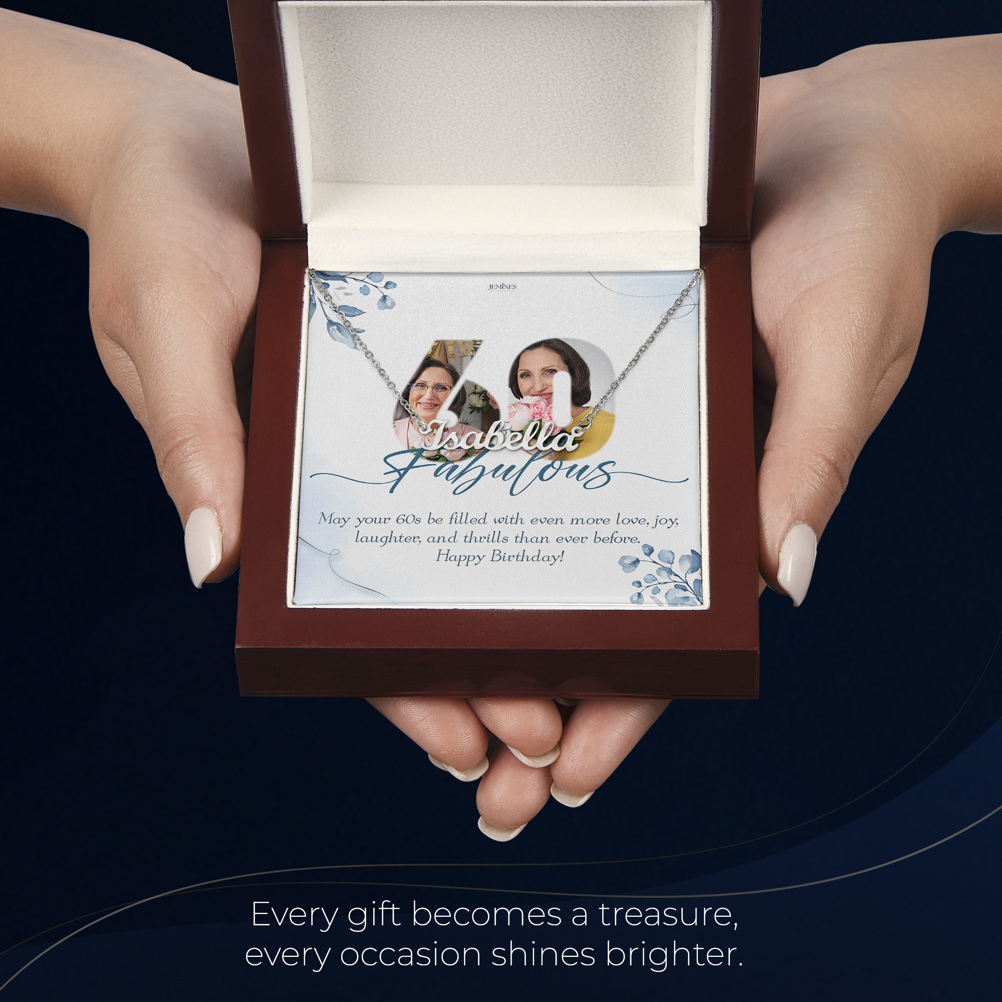 Custom Birthday Name Necklace Elegant Gift - Image 6