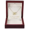 Bonus Mom Interlocking Gold Necklace Gift