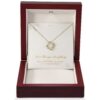 Bonus Mom Love Knot Gold Necklace Gift