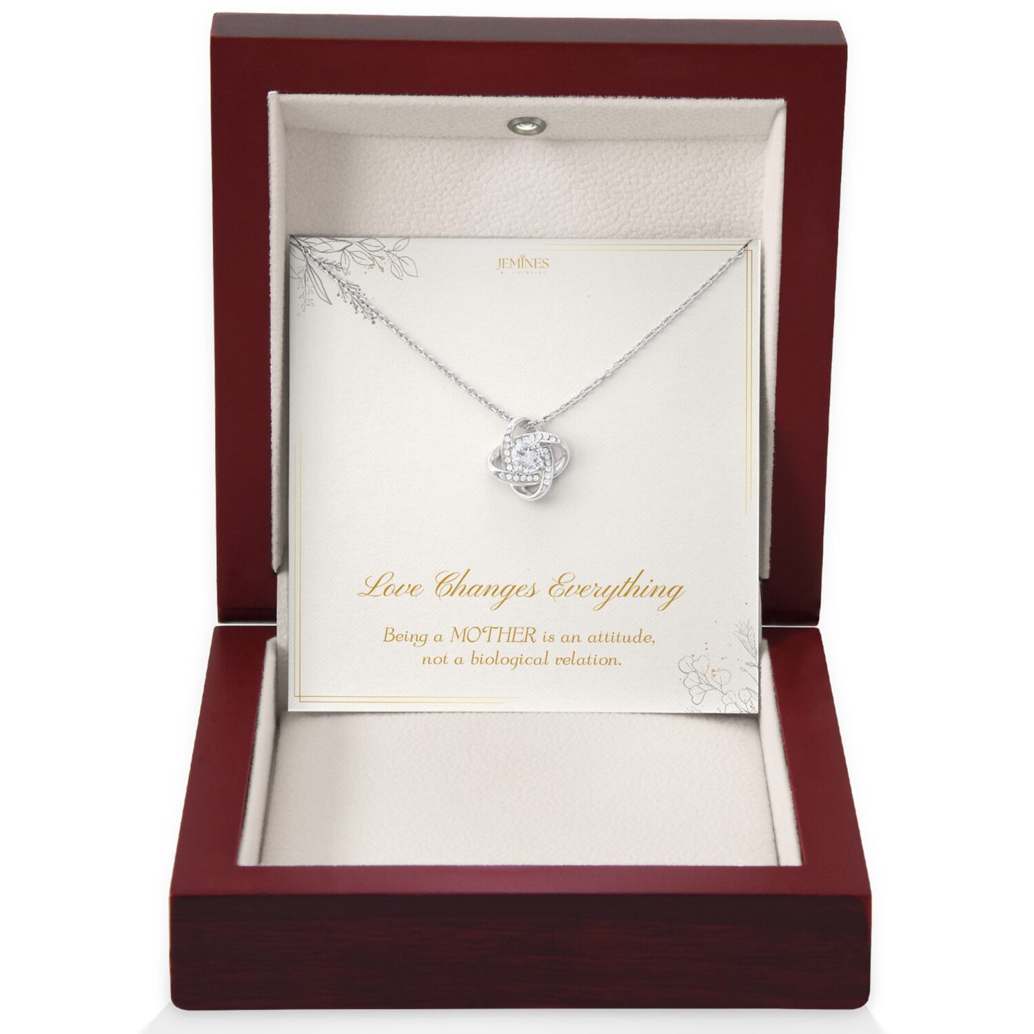 Bonus Mom Love Knot Necklace Gift