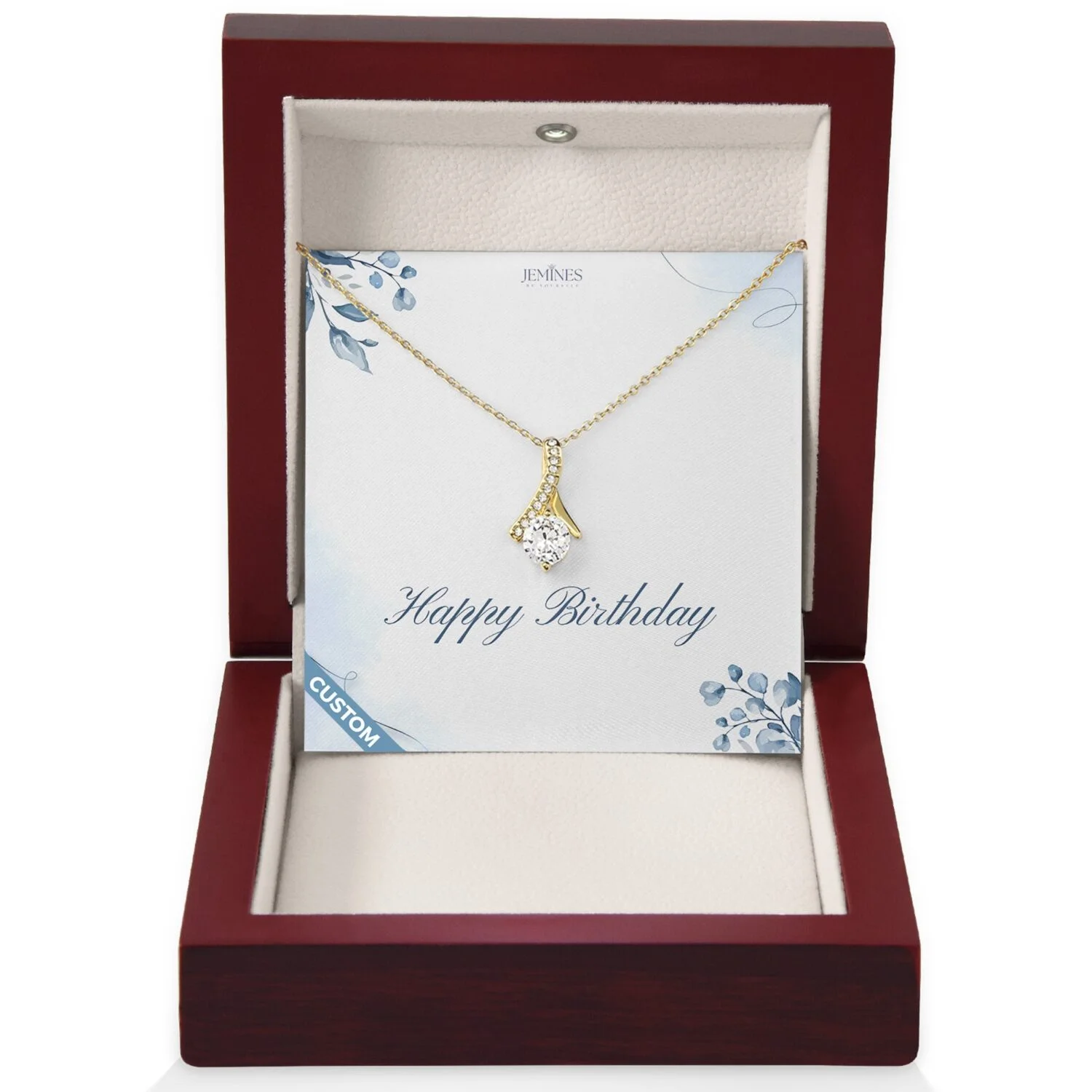 Birthday Alluring Gold Necklace Custom Gift