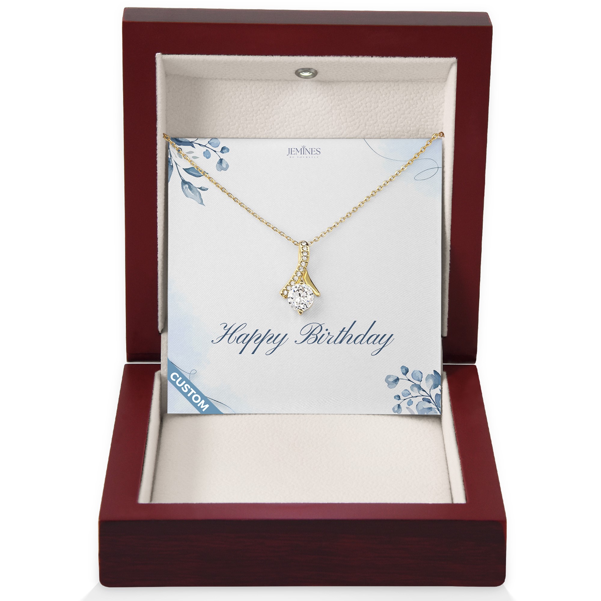 Birthday Alluring Gold Necklace Custom Gift
