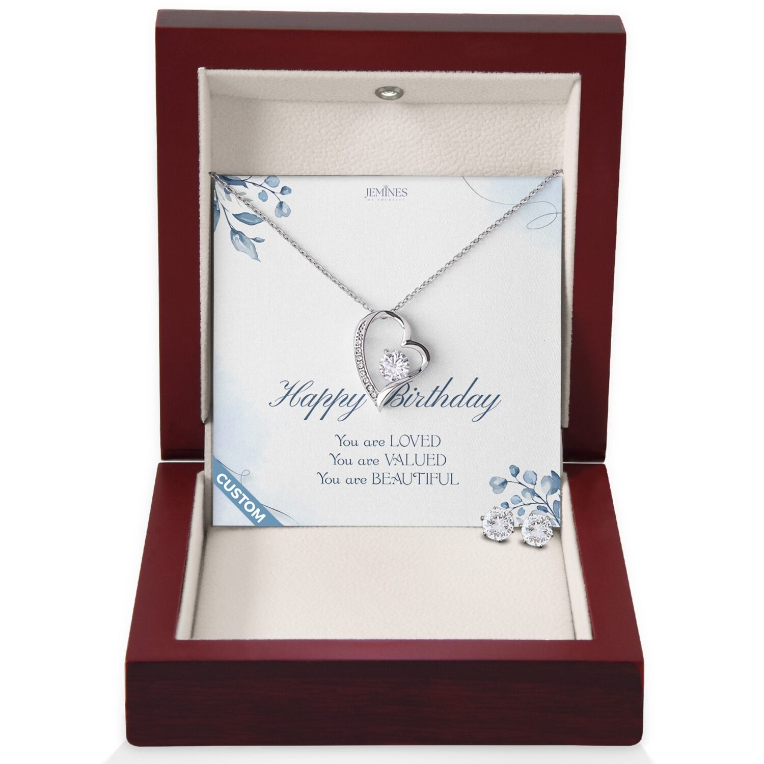 Birthday Forever Love Set Necklace Custom Gift