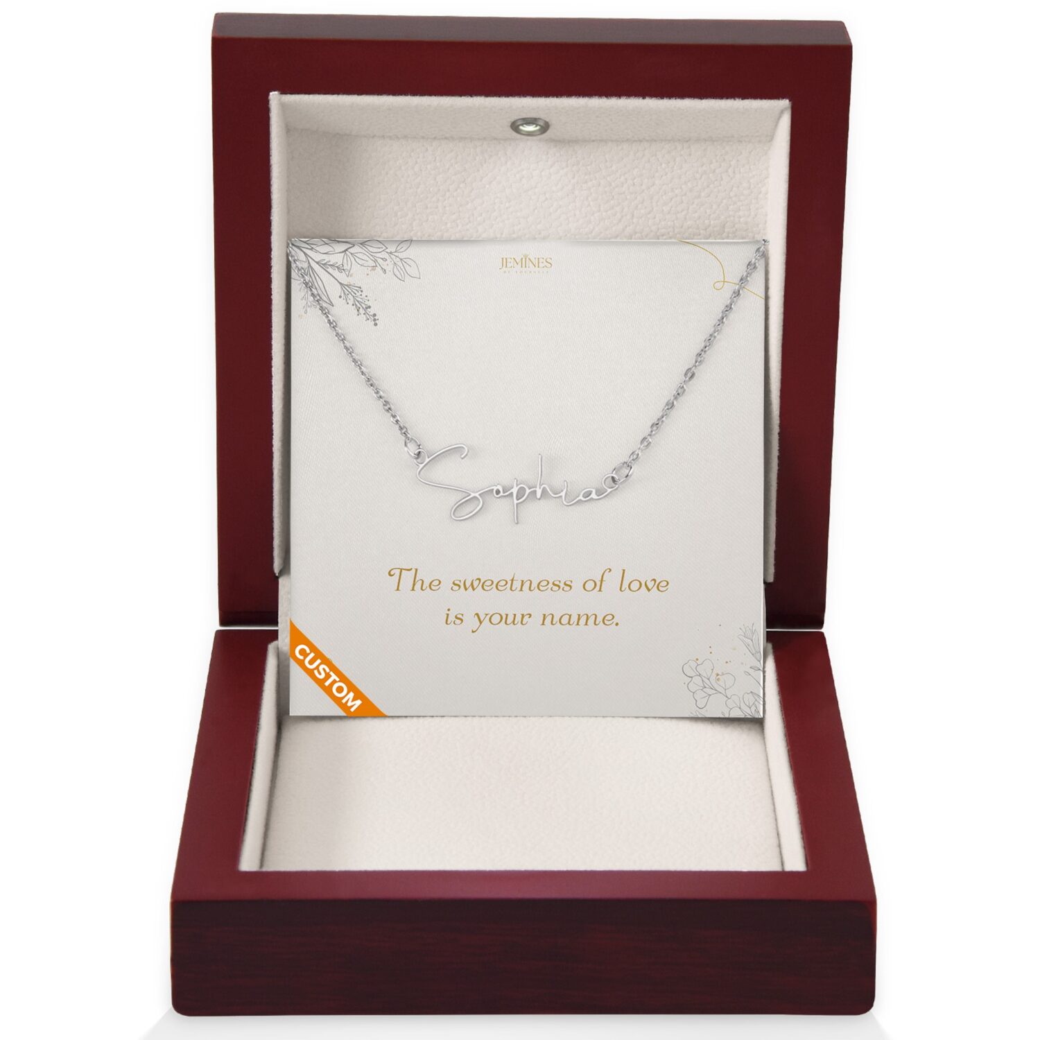 Custom Signature Name Necklace Gift