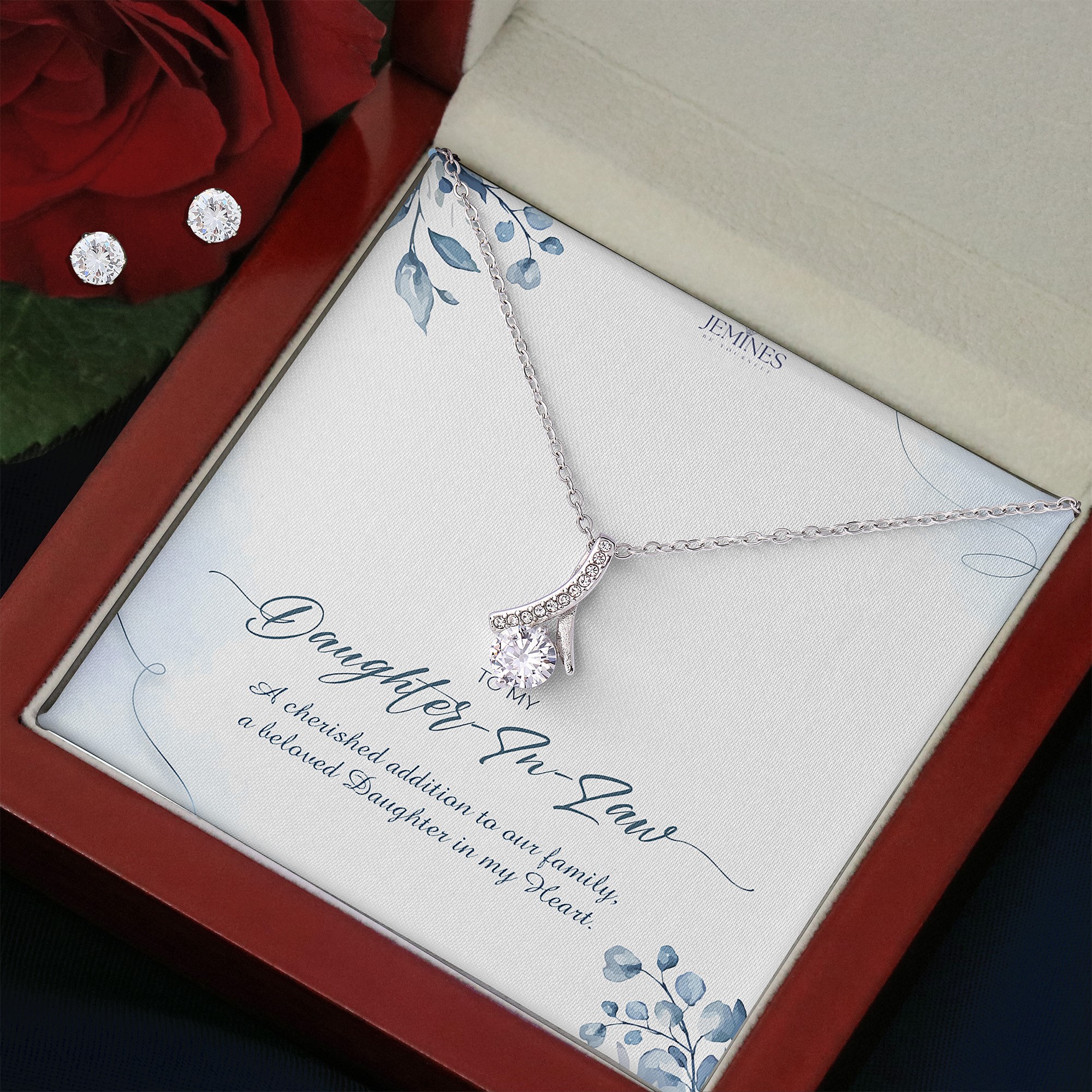 Daughter-In-Law Alluring Beauty Set Necklace Elegant Gift - Image 3