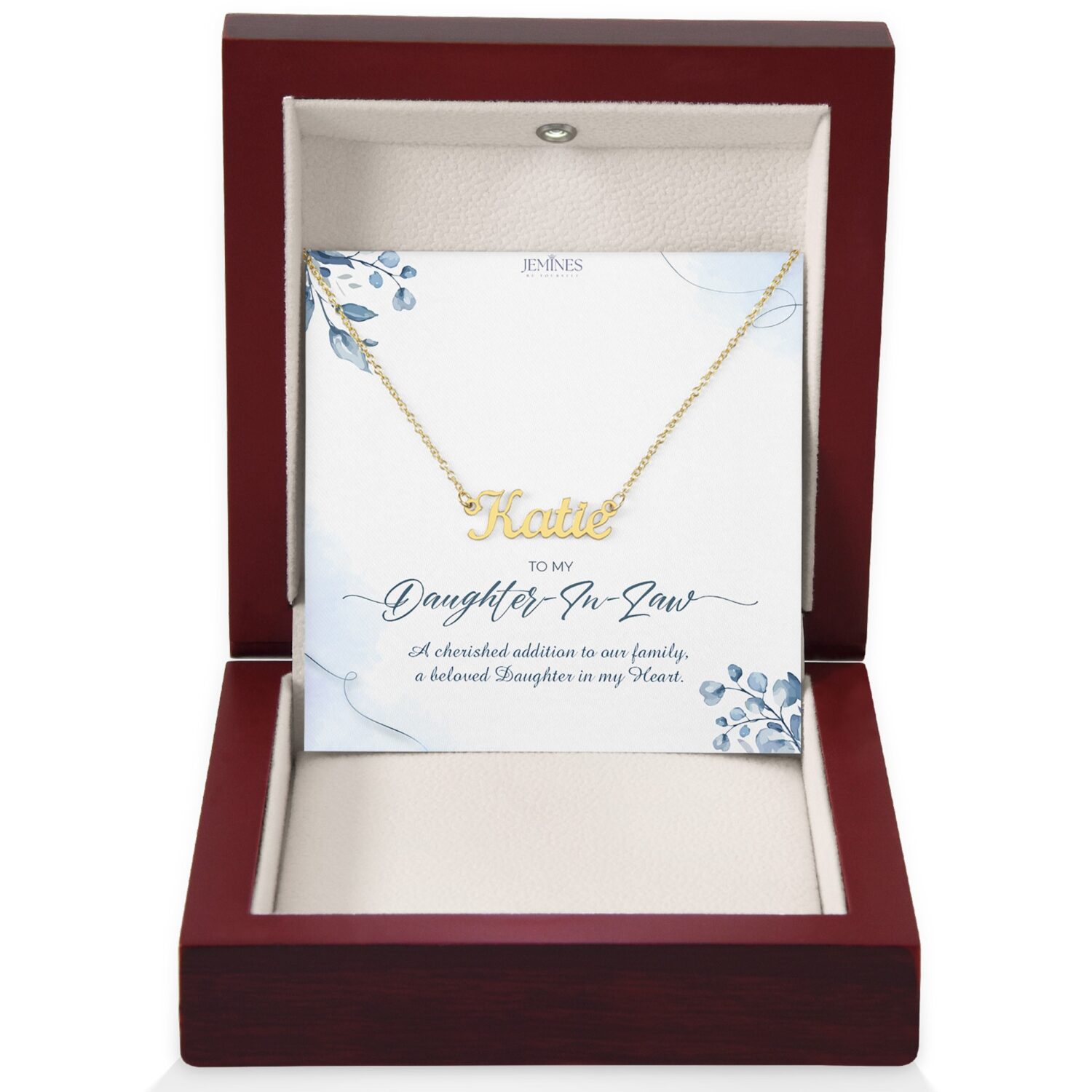 Daughter-In-Law Custom Name Gold Necklace