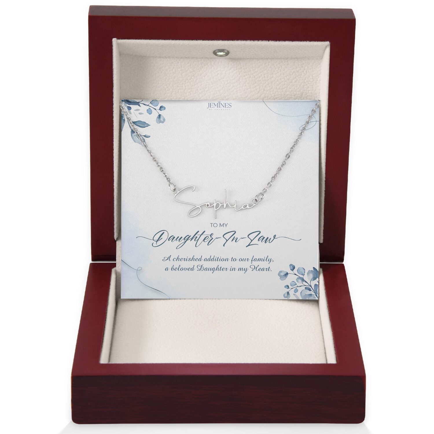 Daughter-In-Law Signature Name Necklace