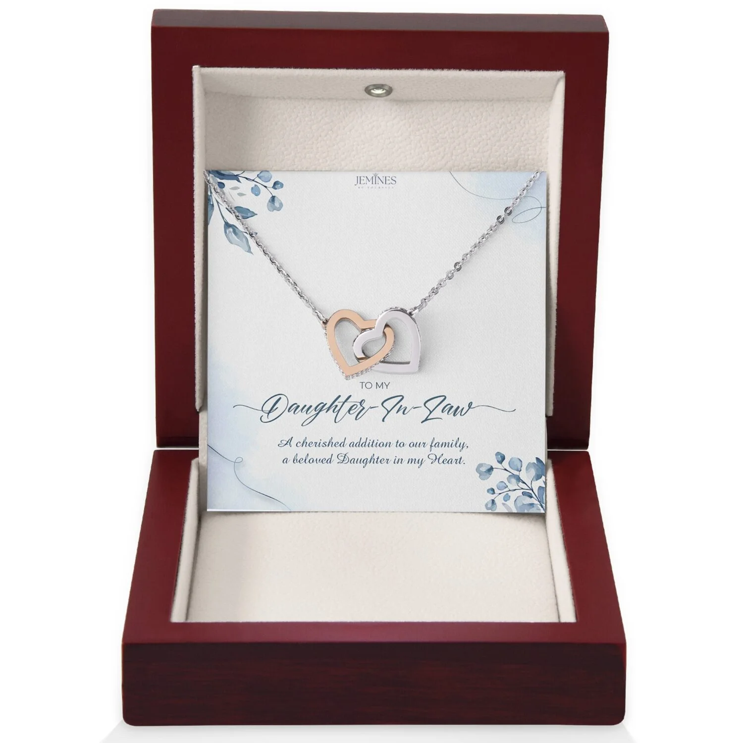 Daughter-In-Law Interlocking Hearts Necklace