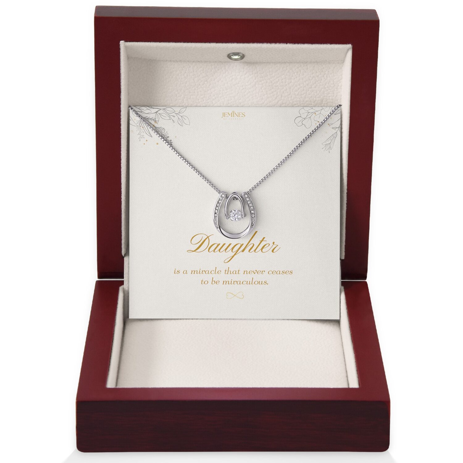 Daughter Lucky in Love Necklace Gift