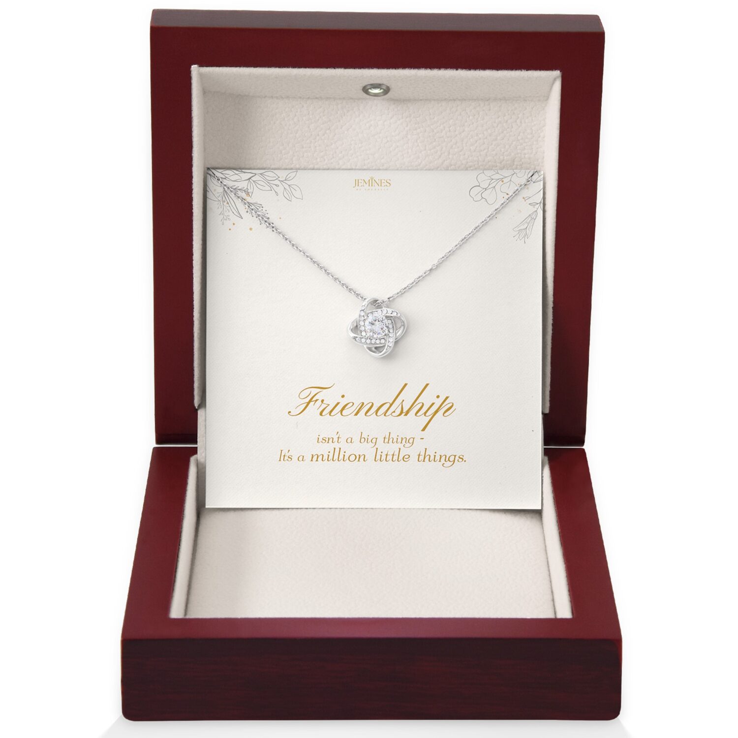 Friend Love Knot Necklace Gift