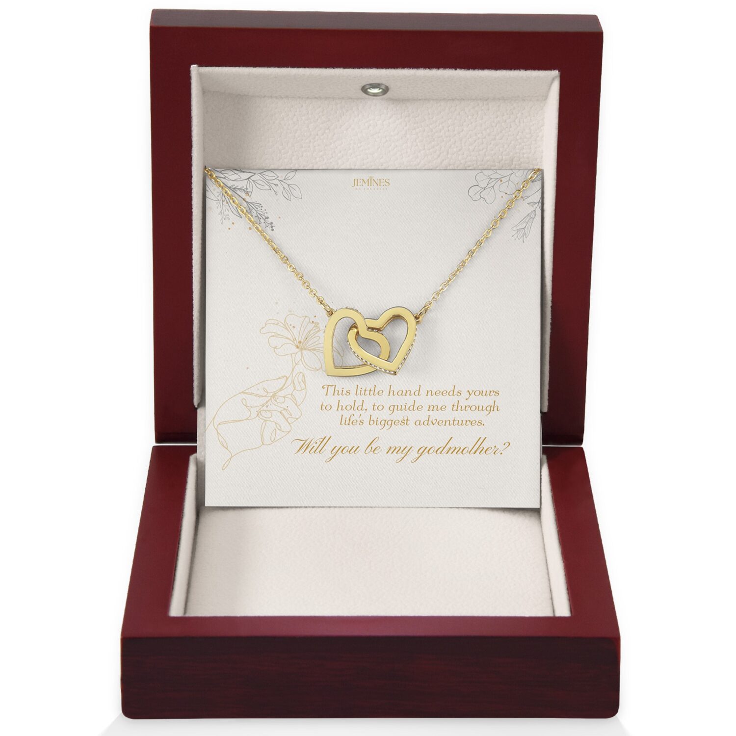 Godmother Interlocking Gold Necklace Gift