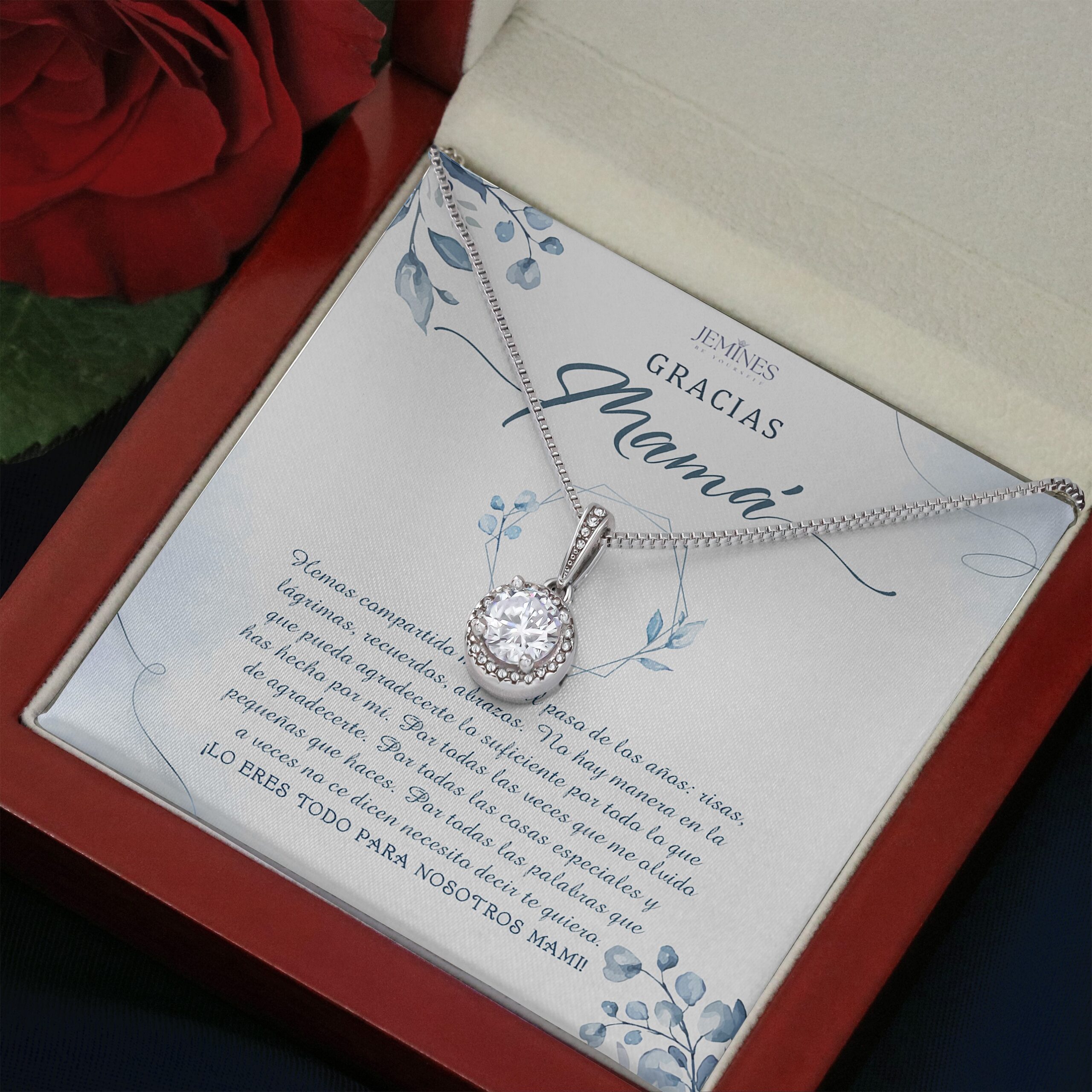 Gracias Mama Eternal Hope Necklace Elegant Gift - Image 3