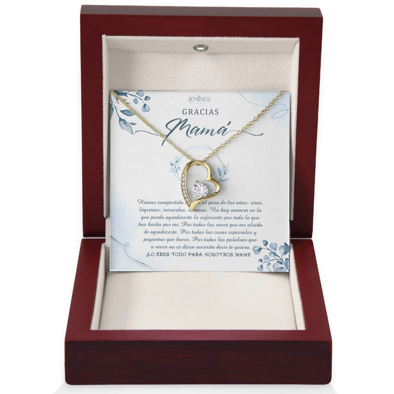 Gracias Mama Forever Love Gold Necklace Gift