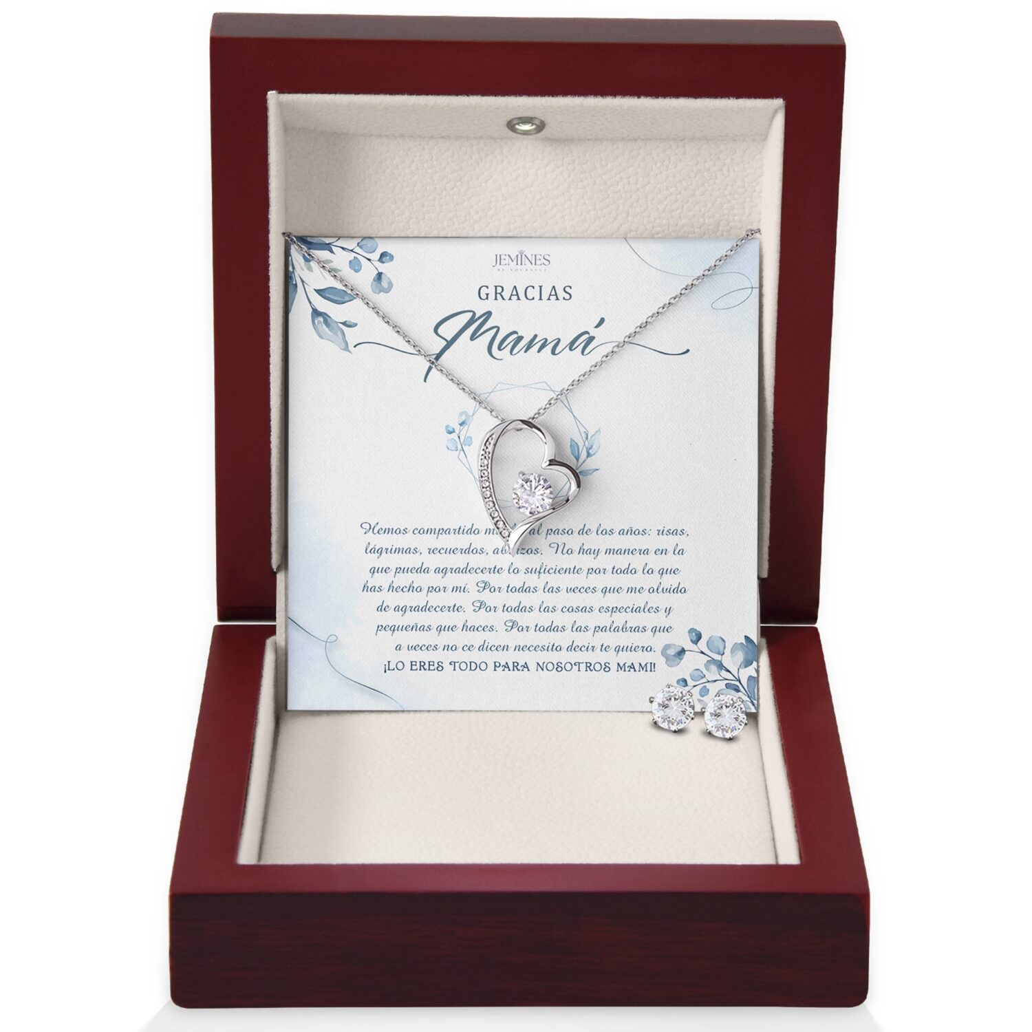 Gracias Mama Forever Love Set Necklace Gift