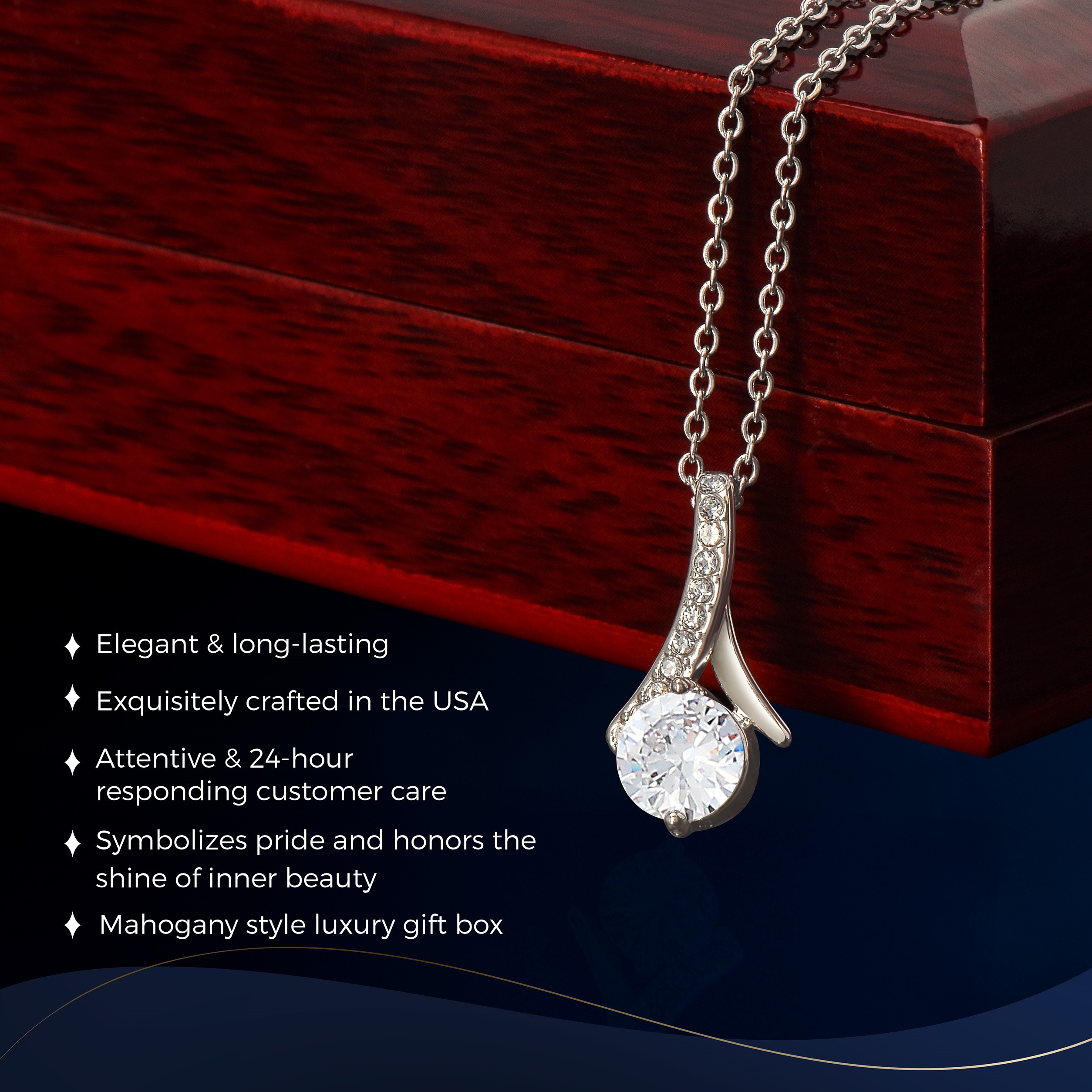 Grandma Alluring Beauty Necklace Elegant Gift - Image 4