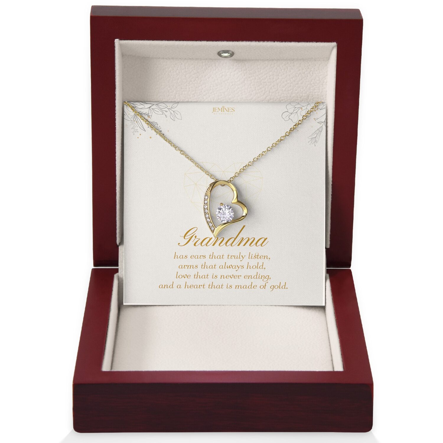 Grandma Forever Love Gold Necklace Gift