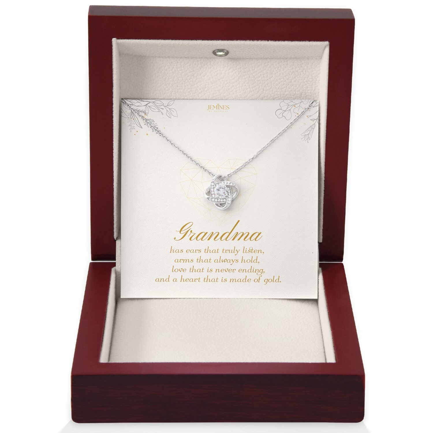 Grandma Love Knot Necklace Gift