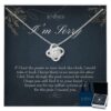 I'm Sorry Love Knot Necklace Elegant Gift