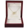 Interlocking Heart Gold Necklace Elegant Gift